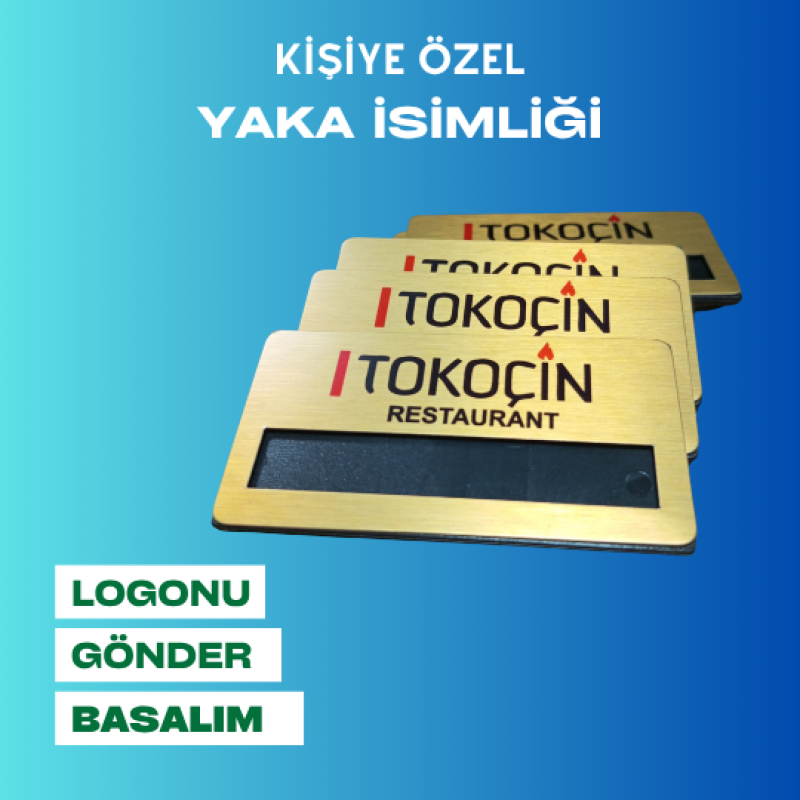 Düz Model Yaka İsimliği 10 adet