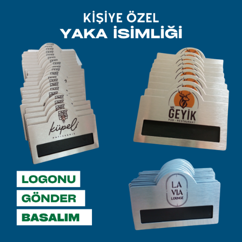 Kubbeli  Model Yaka İsimliği 5 Adet