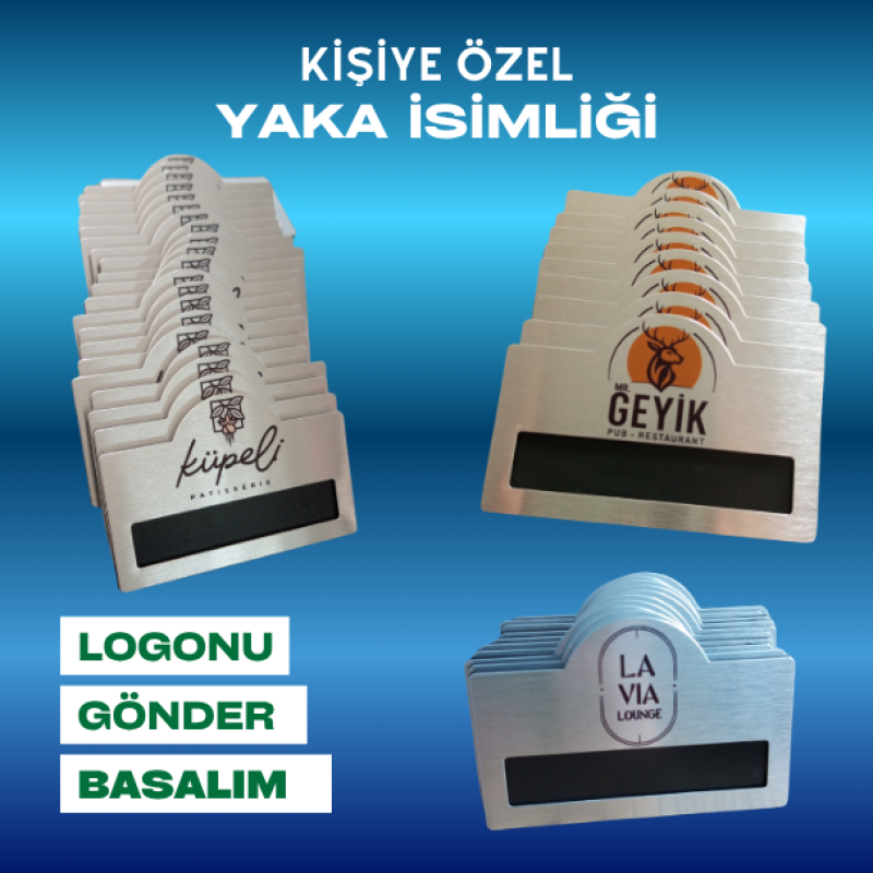 Kubbeli  Model Yaka İsimliği 5 Adet